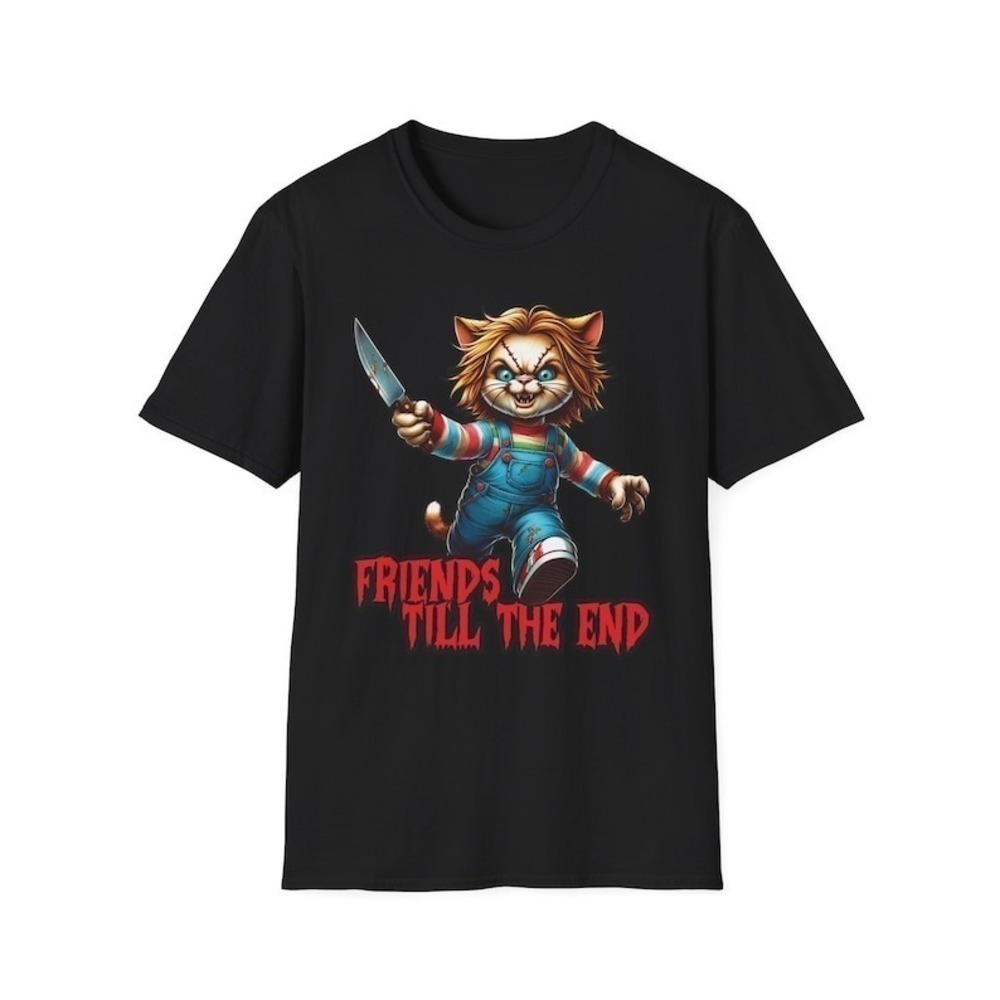 Friends Till The End Chucky Horror Doll Fan T-Shirt